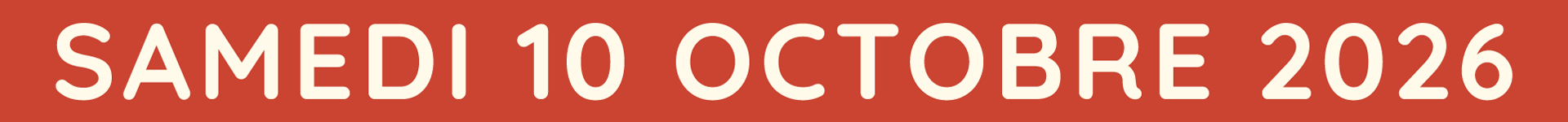 Samedi 10 octobre 2026